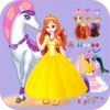 White Horse Princess Dress Up