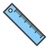 Ruler - millimeter ruler, stra